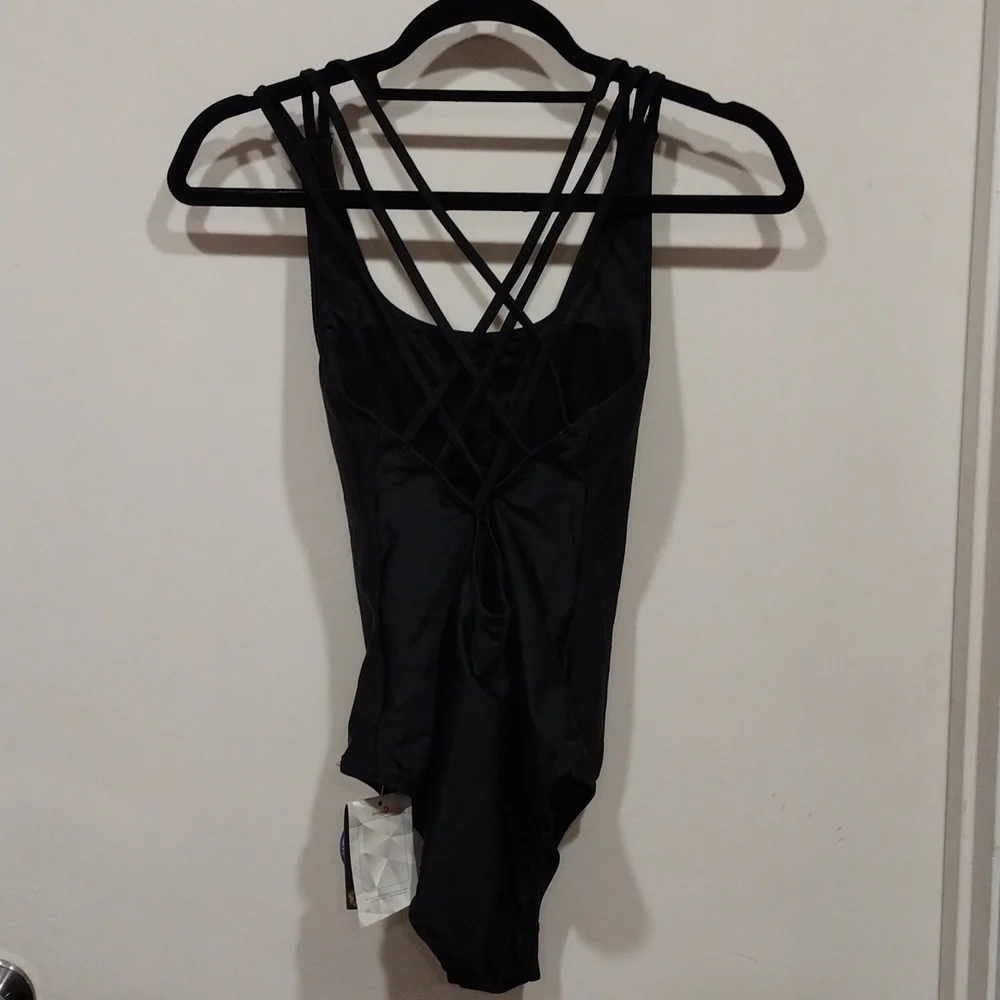 NWT Baleaf Women's Black One Piece UV Block Swim Suit Size S-Beach Summer Wear